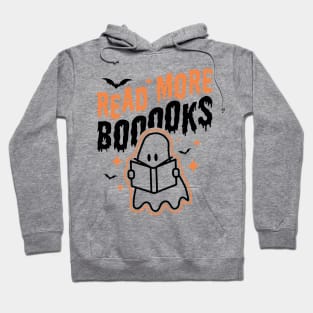 Read More Books Halloween Cute Ghost Boo Librarian Teacher Hoodie